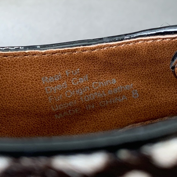 Dolce Vita animal print calf fur loafers - Picture 5 of 8